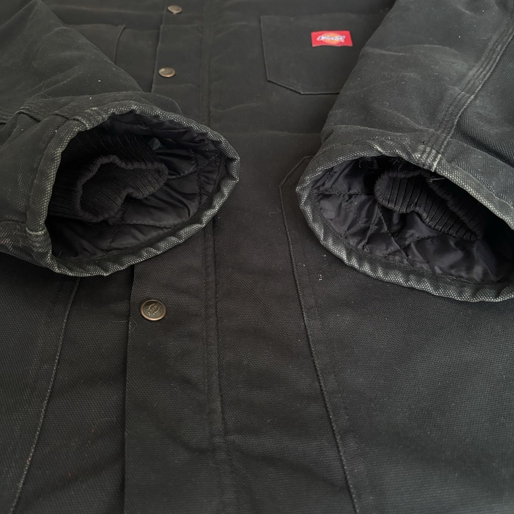 Dickies Jacket Mens 3XL Black Heavyweight Quilt Lined Field Vintage Big & Tall - Picture 12 of 16